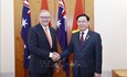 Chủ tịch Quốc hội Vương Đình Huệ hội kiến Thủ tướng Australia