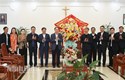 Phó Chủ tịch - Tổng Thư ký Lê Tiến Châu chúc mừng Lễ Giáng sinh năm 2022 tại Tòa Giám mục Phát Diệm