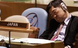 Tấm ảnh ngủ gật và cách chợp mắt ở Liên Hợp Quốc 