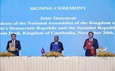 Ký tuyên bố thiết lập cơ chế hội nghị cấp cao 3 nước Campuchia, Lào, Việt Nam