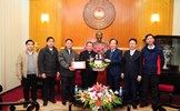 Phó Chủ tịch Ngô Sách Thực tiếp đoàn Tòa Giám mục Giáo phận Lạng Sơn và Cao Bằng