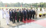 Lãnh đạo Đảng, Nhà nước, MTTQ Việt Nam vào Lăng viếng Chủ tịch Hồ Chí Minh 