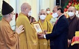Chủ tịch nước Nguyễn Xuân Phúc tiếp Đoàn Lãnh đạo Giáo hội Phật giáo Việt Nam