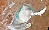 Ảnh vệ tinh tiết lộ hồ lớn thứ hai Thổ Nhĩ Kỳ đã biến mất, còn lại toàn muối