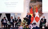 Chủ tịch nước Nguyễn Xuân Phúc và Tổng thống Guy Parmelin đồng chủ trì Diễn đàn doanh nghiệp Việt Nam - Thụy Sỹ
