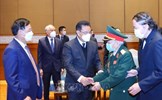 Chủ tịch Quốc hội Lào tiếp Đoàn đại biểu Hội hữu nghị Việt Nam - Lào 