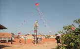Độc đáo cây Nêu Việt Nam tại Phái bộ gìn giữ hòa bình Liên hợp quốc ở Nam Sudan