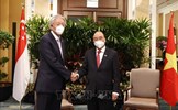 Chủ tịch nước tiếp nguyên Thủ tướng Singapore và Bộ trưởng Tiêu Chí Hiền