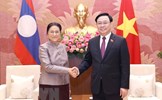 Báo Lào viết về chuyến thăm của Chủ tịch Quốc hội Vương Đình Huệ