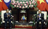 Chủ tịch nước Nguyễn Xuân Phúc tiếp Phó Chủ tịch nước Lào