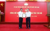 Trao Quyết định bổ nhiệm Chánh Văn phòng Cơ quan UBTƯ MTTQ Việt Nam
