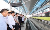Thủ tướng yêu cầu thi công '3 ca, 4 kíp' để đảm bảo tiến độ đường sắt đô thị Nhổn - ga Hà Nội