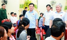 Chủ tịch Đỗ Văn Chiến tiếp xúc cử tri huyện Thanh Chương, tỉnh Nghệ An trước kỳ họp thứ 4, Quốc hội khóa XV
