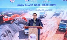 Thủ tướng Phạm Minh Chính dự Lễ khởi công dự án cao tốc bắc-nam phía đông, đoạn Quảng Ngãi-Hoài Nhơn