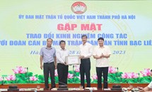 Hà Nội, Bạc Liêu trao đổi kinh nghiệm công tác Mặt trận 