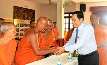 Chủ tịch Trần Thanh Mẫn chúc mừng tết Chôl Chnăm Thmây của đồng bào Khmer *