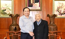 Chủ tịch Trần Thanh Mẫn chúc Tết nguyên lãnh đạo Đảng, Nhà nước