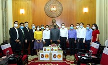 Chủ tịch Trần Thanh Mẫn tiếp nhận ủng hộ phòng, chống dịch Covid-19 từ các doanh nghiệp Thái Lan
