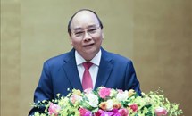 Thủ tướng Nguyễn Xuân Phúc trình bày chuyên đề Chiến lược phát triển kinh tế - xã hội 10 năm