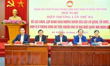 153 người thuộc khối Mặt trận Tổ quốc Việt Nam ứng cử đại biểu Quốc hội khóa XV