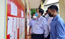Phó Chủ tịch Thường trực Quốc hội Trần Thanh Mẫn kiểm tra công tác chuẩn bị bầu cử tại Sơn La 