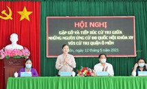 Phó Chủ tịch Trương Thị Ngọc Ánh tiếp xúc cử tri TP. Cần Thơ
