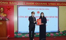 Đồng chí Phạm Tất Thắng giữ chức Phó Trưởng ban Ban Dân vận Trung ương