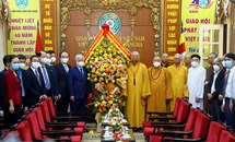 Chủ tịch Đỗ Văn Chiến chúc mừng 40 năm Ngày thành lập Giáo hội Phật giáo Việt Nam
