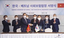 Chủ tịch Quốc hội chứng kiến Lễ ký Hiệp định về BHXH giữa Việt Nam và Hàn Quốc