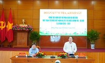 Phó Chủ tịch - Tổng Thư ký Lê Tiến Châu khảo sát công tác giám sát, phản biện xã hội tại tỉnh Đồng Tháp