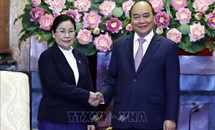 Chủ tịch nước Nguyễn Xuân Phúc tiếp Chánh án TAND tối cao Lào 