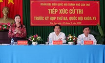 Phó Chủ tịch Trương Thị Ngọc Ánh tiếp xúc cử tri tại quận Bình Thuỷ, TP. Cần Thơ