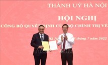 Đồng chí Trần Sỹ Thanh được phân công làm Phó Bí thư Thành ủy Hà Nội