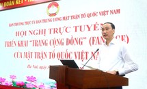 Hội nghị trực tuyến triển khai “Trang cộng đồng” (Fanpage) của MTTQ Việt Nam