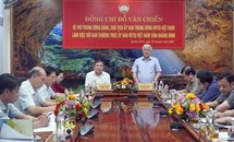 Chủ tịch UBTƯ MTTQ Việt Nam Đỗ Văn Chiến làm việc với Ủy ban MTTQ Việt Nam tỉnh Quảng Bình