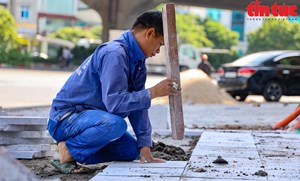 Hà Nội: Yêu cầu khẩn trương kiểm tra, đánh giá với các dự án lát đá vỉa hè 
