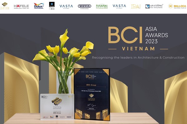 Tập đoàn BRG tiếp tục vinh danh giải thưởng BCI Asia Awards 2023 với những kiến tạo mang giá trị bền vững tới cho cộng đồng