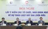 Hội nghị lấy ý kiến các tổ chức, nhà khoa học về dự thảo Luật Đất đai (sửa đổi)