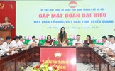 Trao đổi kinh nghiệm hoạt động Mặt trận giữa Hà Nội và Tuyên Quang 