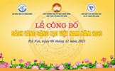 Thông tin báo chí Lễ công bố Sách vàng Sáng tạo Việt Nam năm 2023