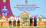 Phát huy vai trò nòng cốt của Mặt trận Tổ quốc, củng cố vững chắc khối đại đoàn kết toàn dân, khơi dậy mạnh mẽ ý chí và khát vọng xây dựng tỉnh Ninh Bình ngày càng phát triển